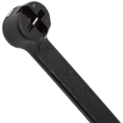 11" 50 lb Metal Pawl Cable Tie - UV Black