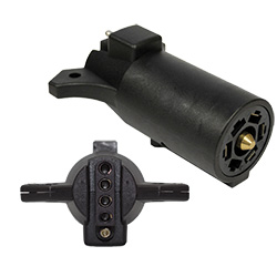 Adaptateur de prise Rv mâle à 7 pôles vers connecteur de remorque femelle plat à 5 voies