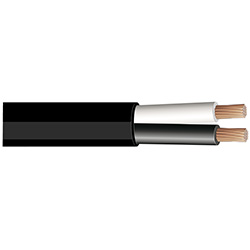 Fil automobile gainé noir 16/2 AWG
