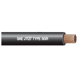 Câble de démarreur de batterie Sgr noir 1/0 AWG