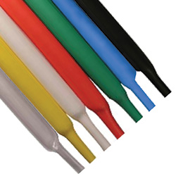 1/4" Inside Diameter Red 2:1 Single Wall Heat Shrink Tube