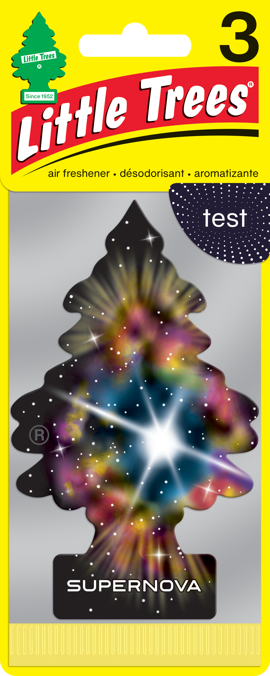 Lot de 3 PETITS ARBRES Supernova