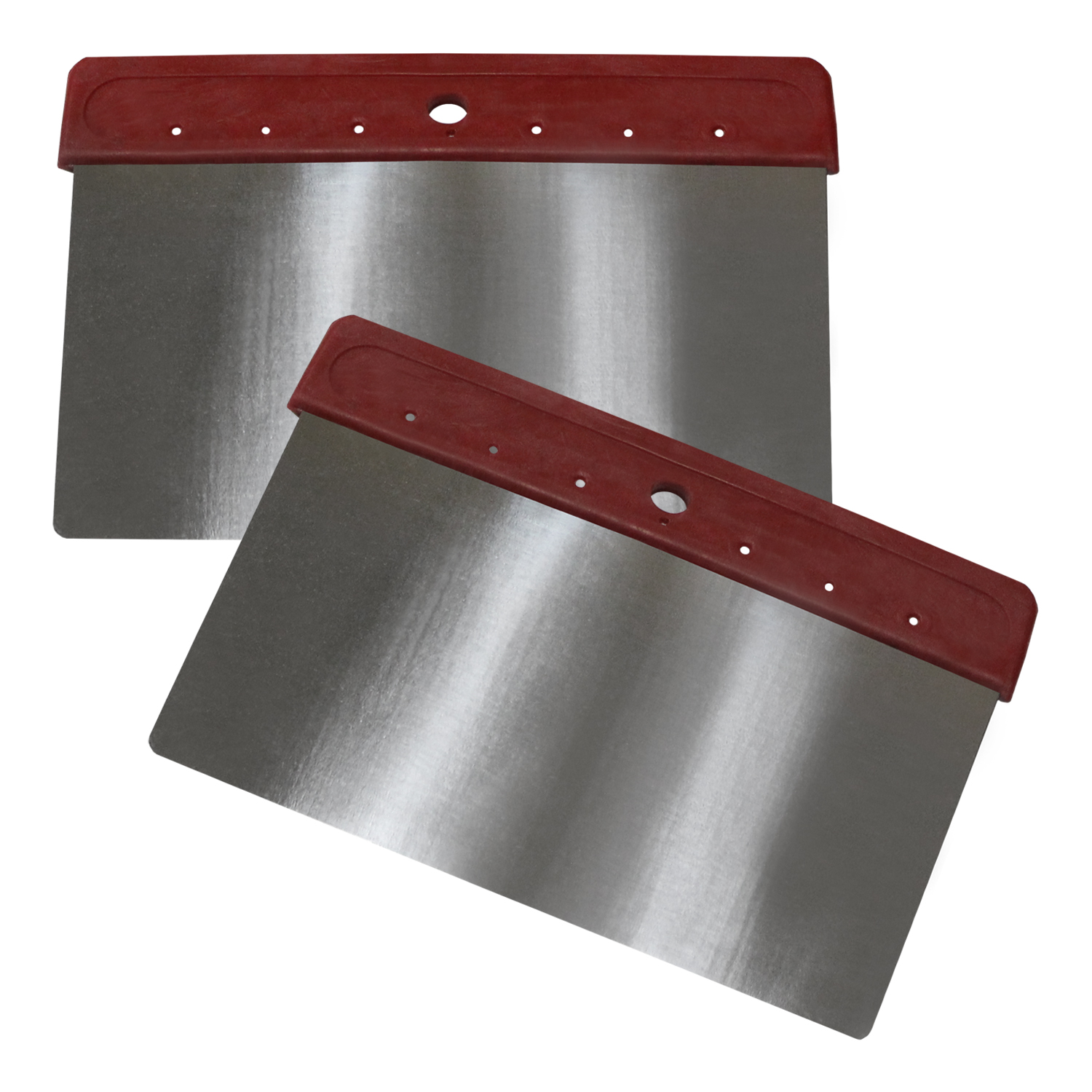 SET OF 2 STAINLESS STEEL BODY FILLER APPLICATORS 6"
