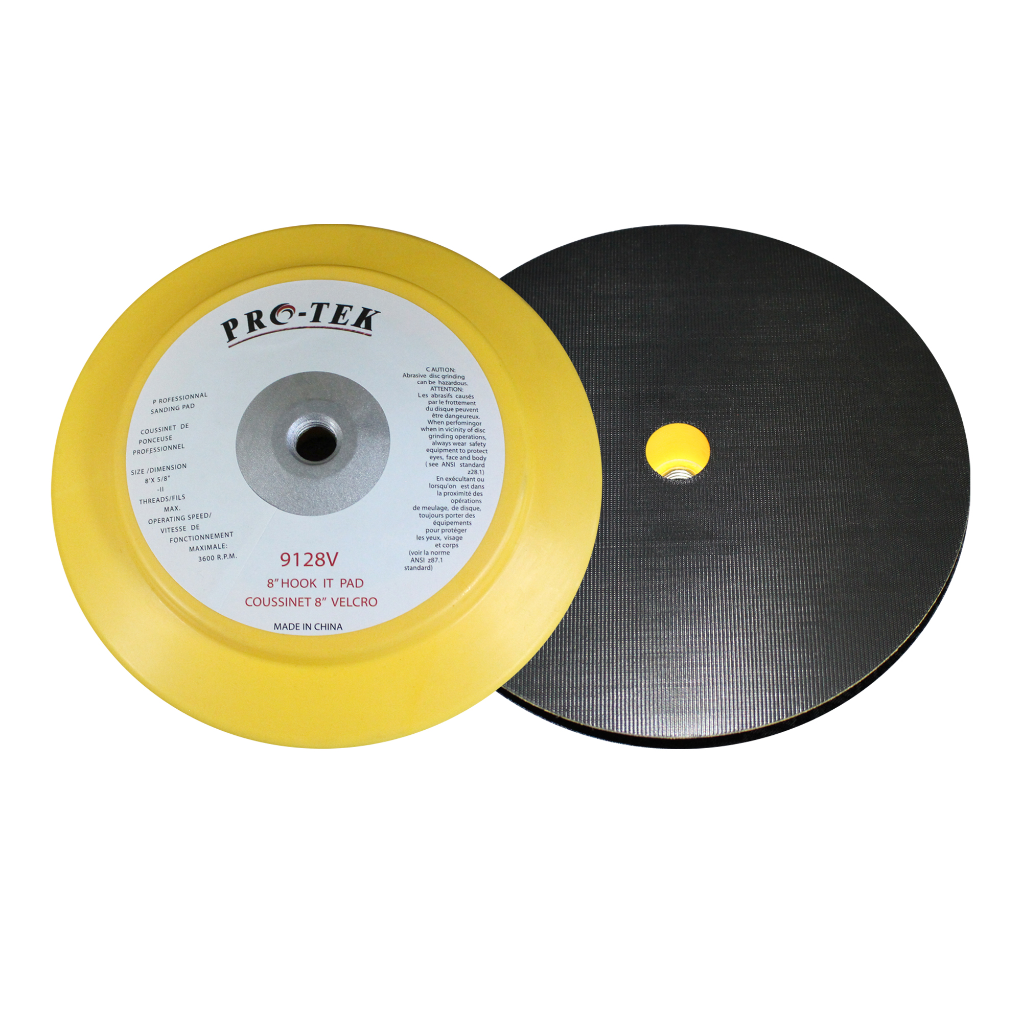 8"   HOOK-IT PAD   ( FEMALE )  5/8 " - 11