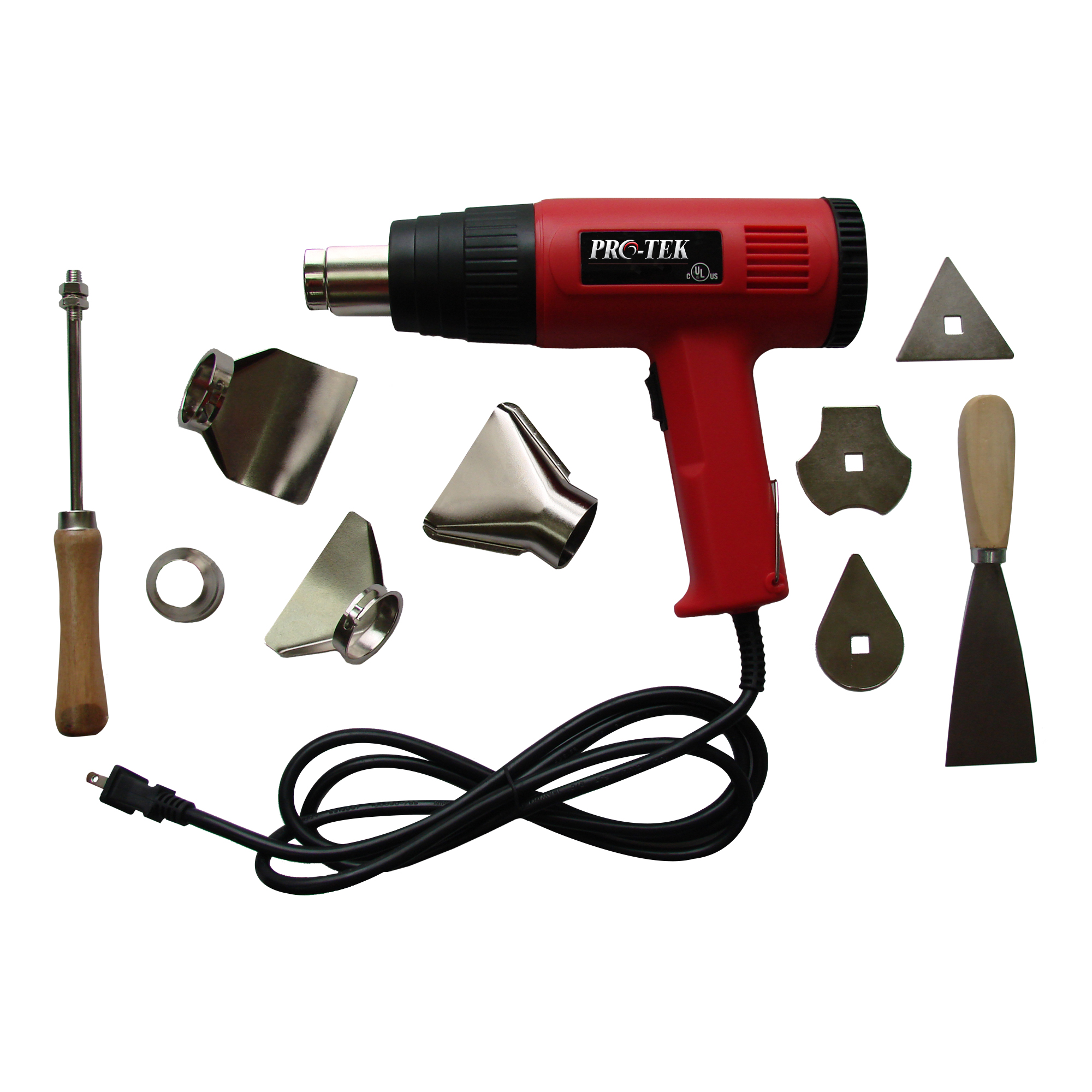 1500W HEAT GUN WITH 2 TEMPERATURE SETTINGS 300°C OR 500°C     572°F  OR  932°F