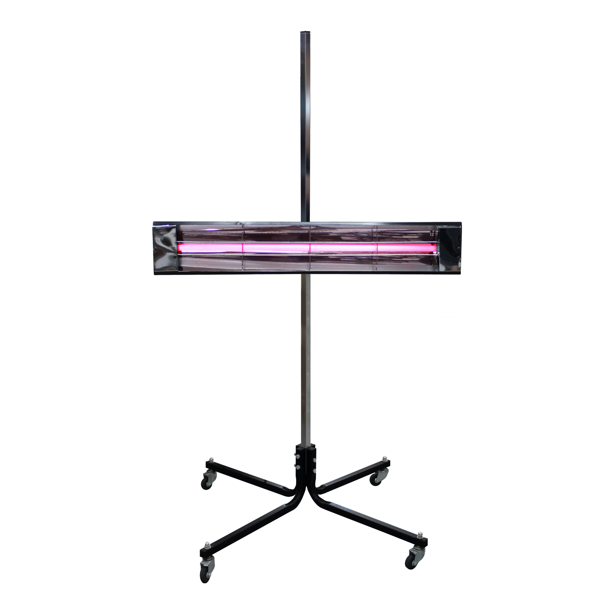 MEDIUM WAVE INFRARED LAMP, 1 HEAD WITH TIMER, ON 4 WHEEL STAND  1500W, 120V