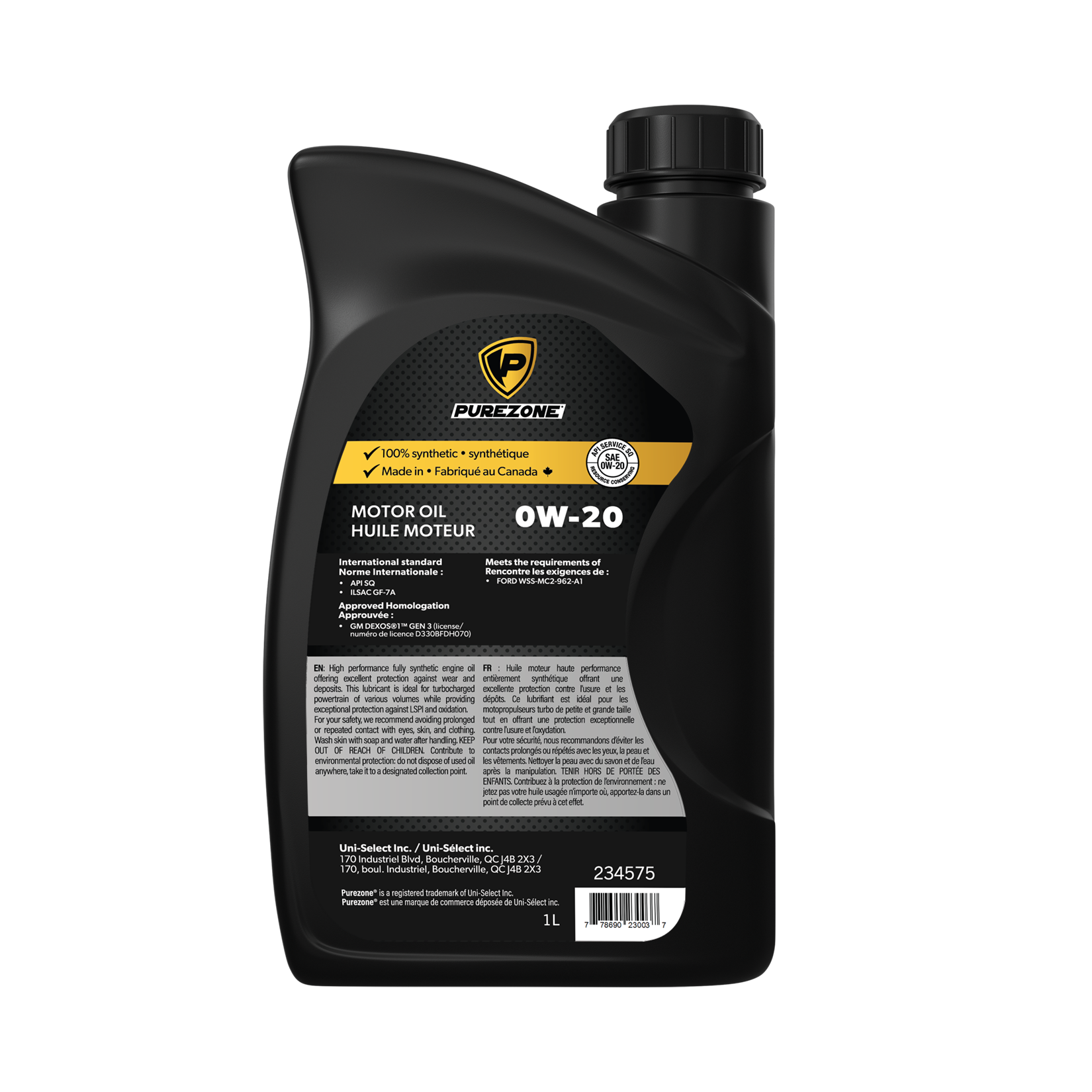Synthetic Engine Oil 0W20 dexos™ - 1L