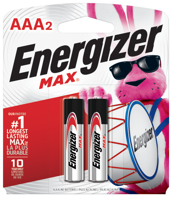 Energizer MAX AAA Batteries (2 Pack) Alkaline