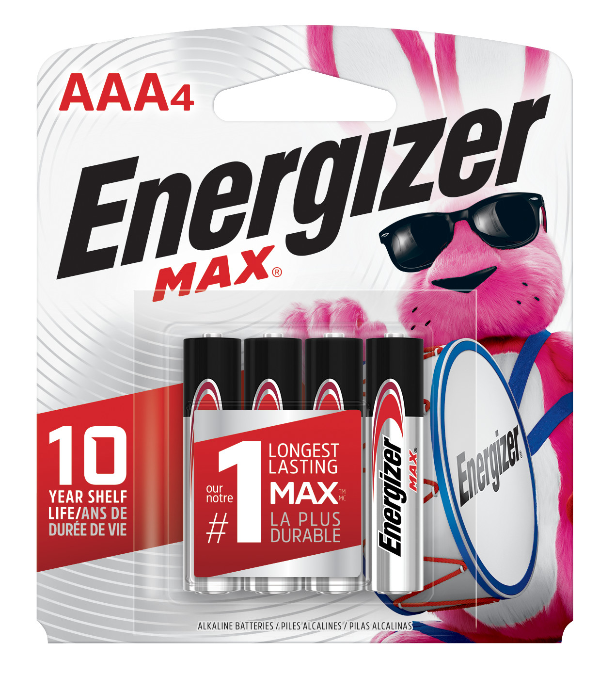 Energizer MAX AAA Batteries (4 Pack) Alkaline