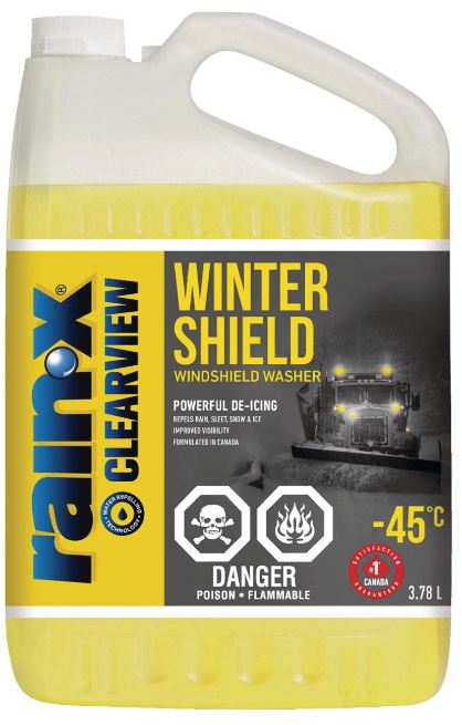 Rain-X ClearView - Winter Shield Windshield Washer Fluid, -45°C, 3.78-L