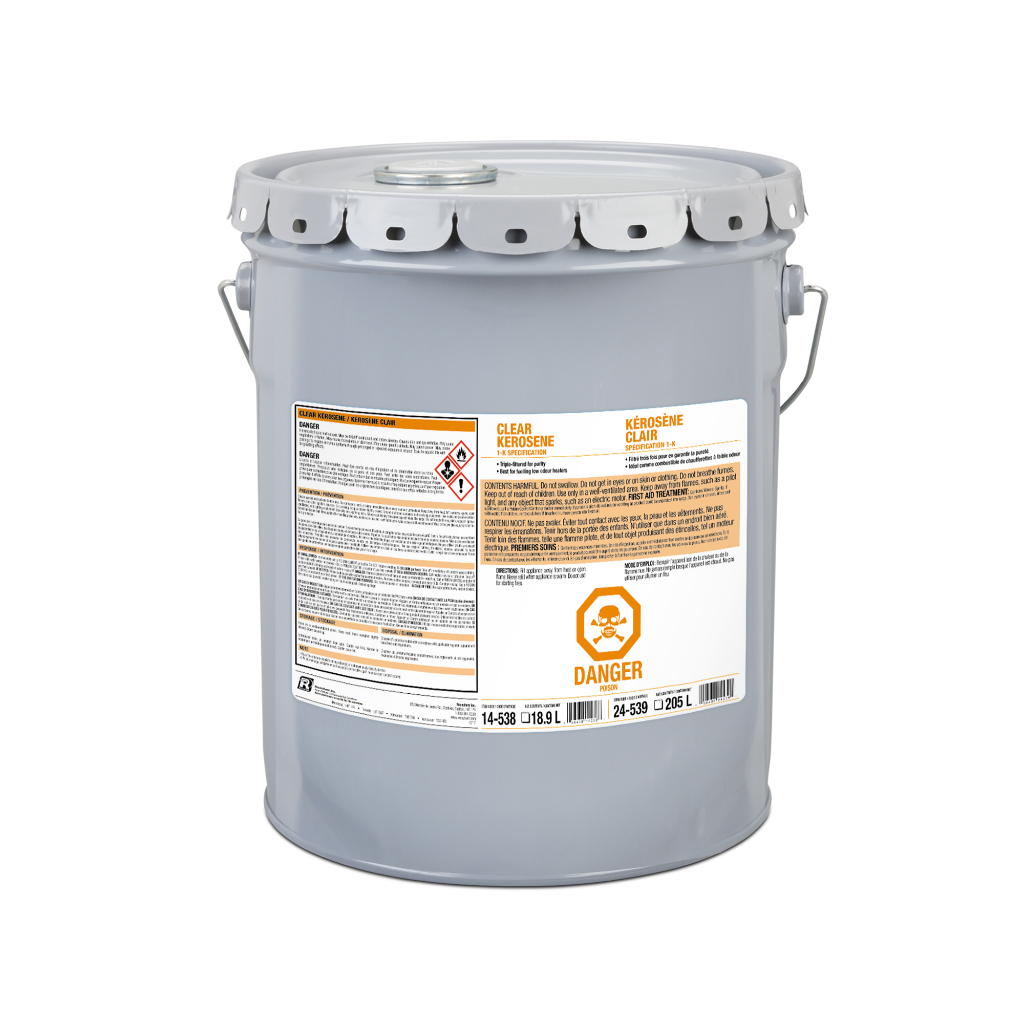 Recochem - Kérosène transparent, 18,9 L