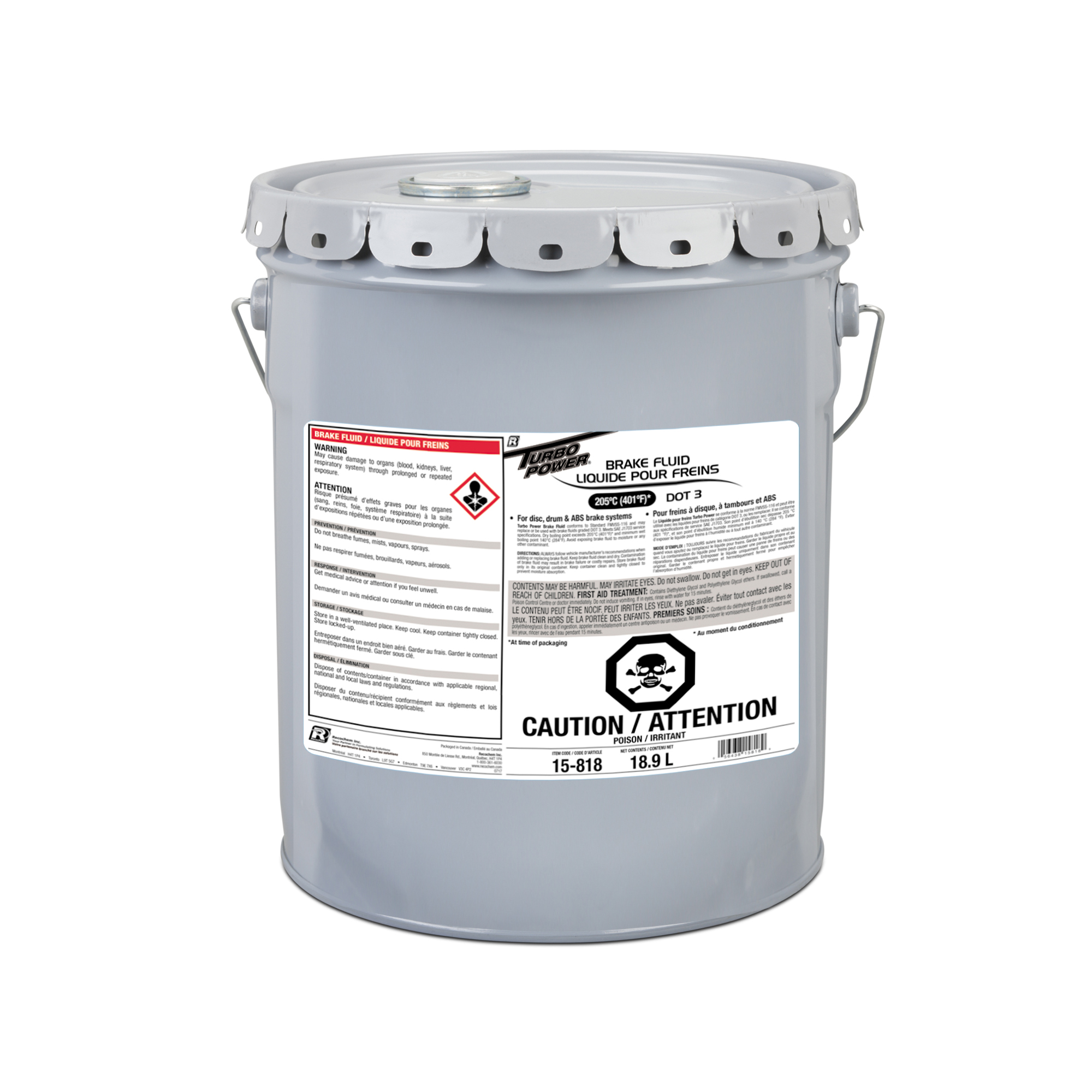 Turbo Power® Brake Fluid DOT 3 - 18.9 L