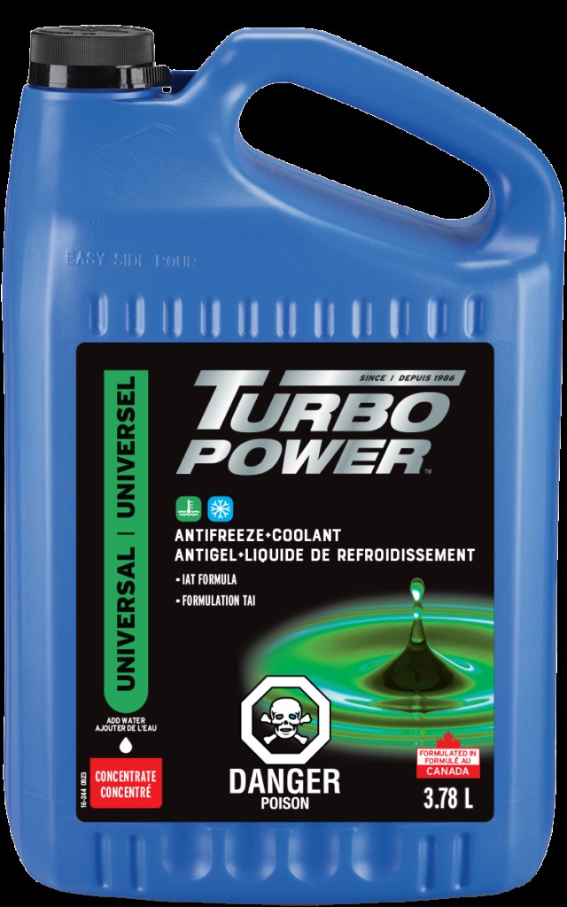 Turbo Power - 50/50 Pre-Diluted Antifreeze/Coolant, Universal All-Season, 3.78 L