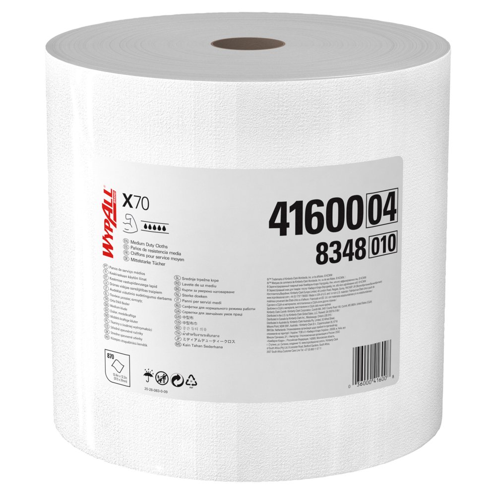 WypAll® X70 Extended Use Reusable Cloths, Jumbo Roll
