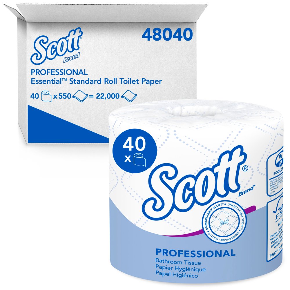 Scott® Essential Professional Bulk Toilet Paper for Business