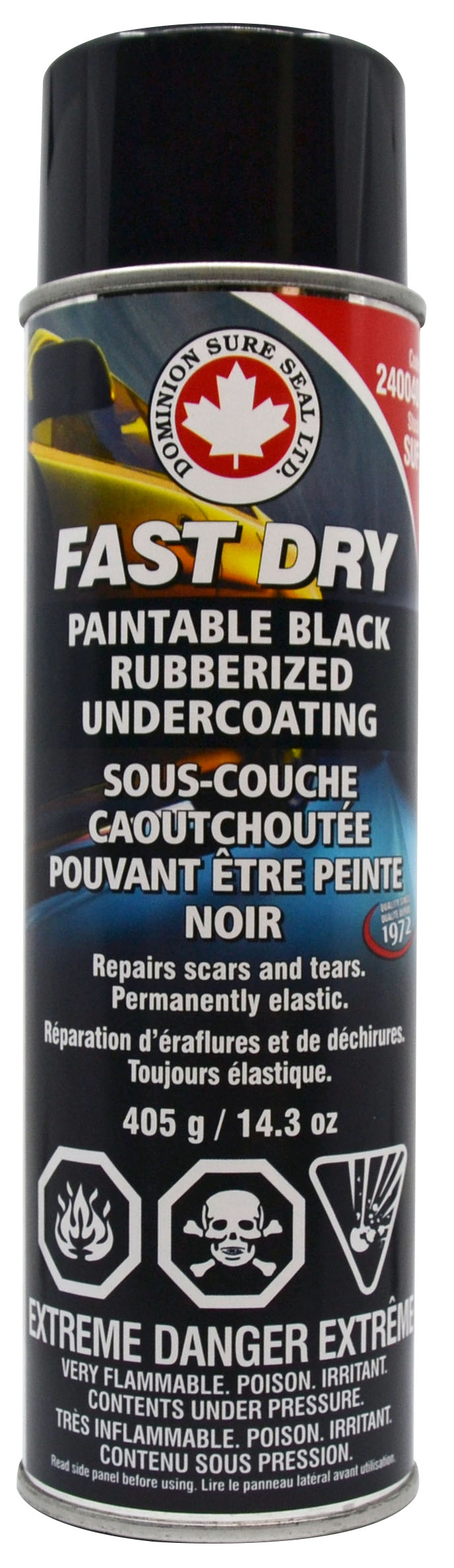 Fast Dry Paintable Black Rubberized And Low Voc Undercoating