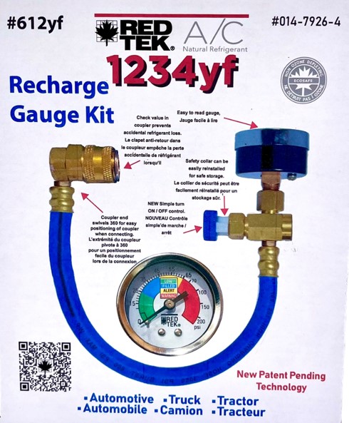 RED TEK R1234yf Gauge Kit