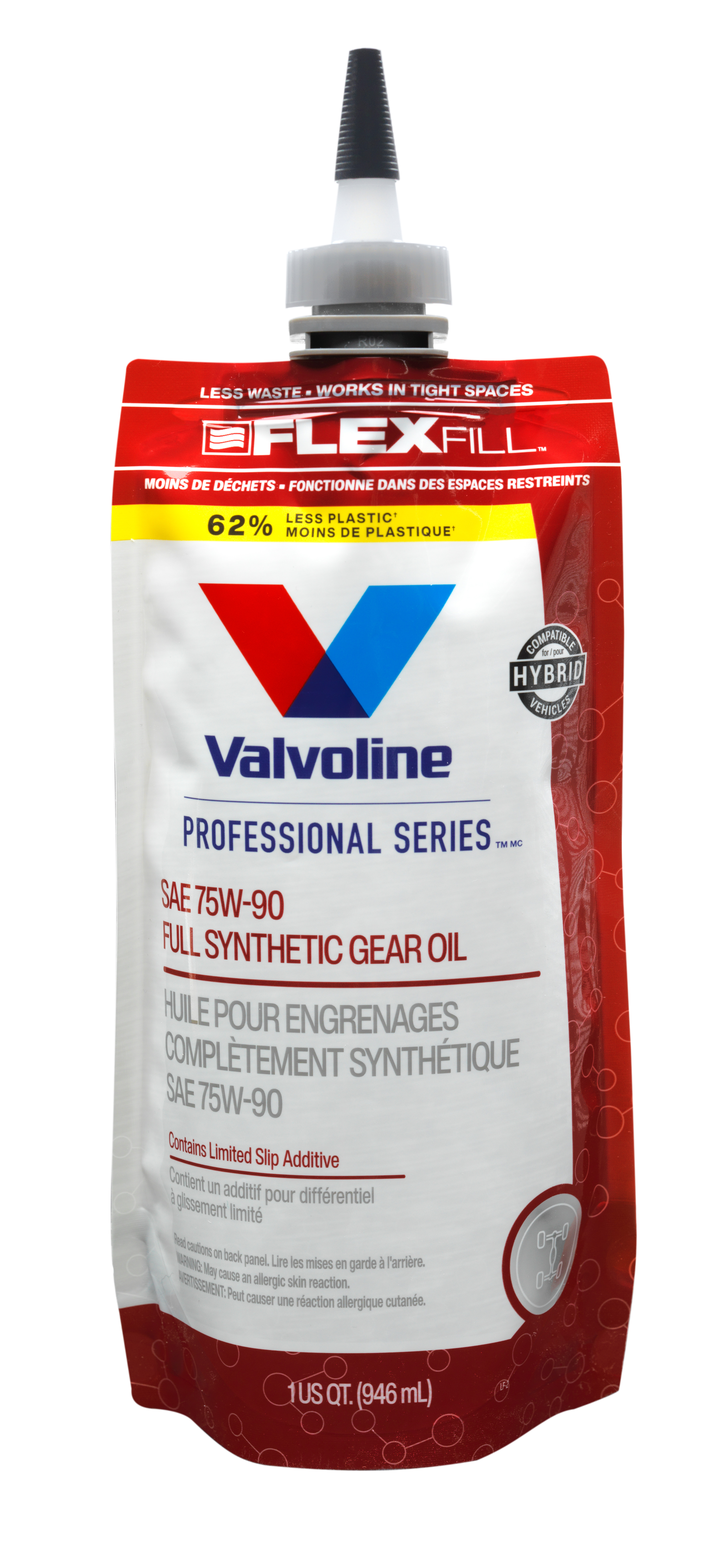 PROFESSIONAL SERIES™ FLEXFILL™ SAE 75W-90 Full Synthetic Gear Oil - 946 ml