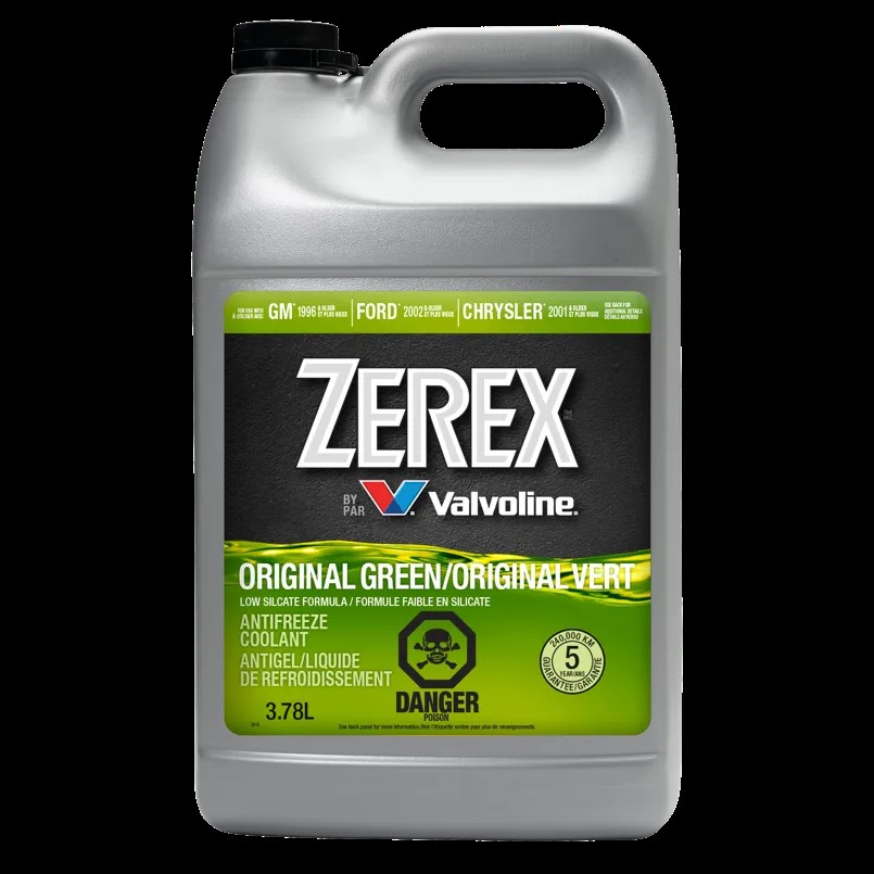 Concentré d'antigel/liquide de refroidissement Zerex™ Original Green — 3,78 L