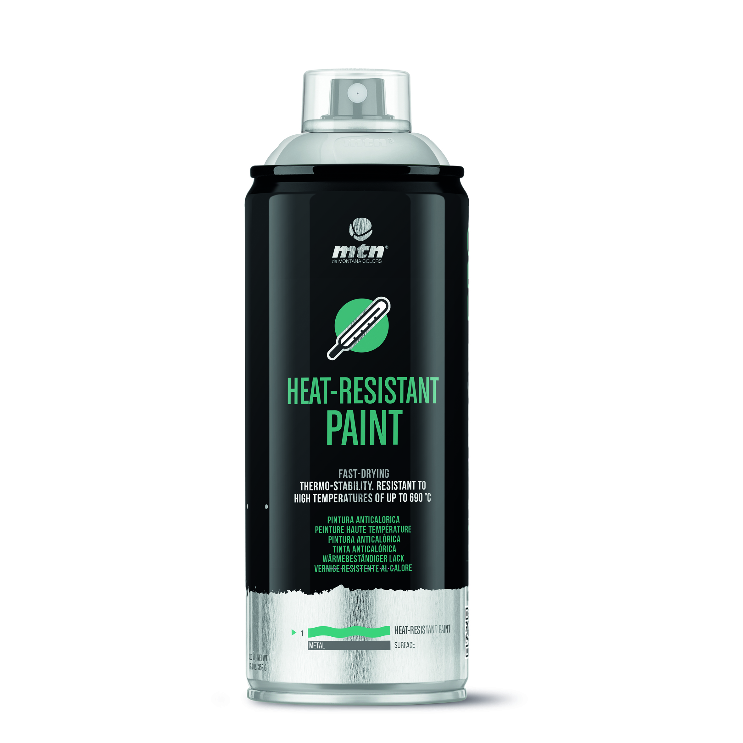 MTN PRO Heat - Resistant Paint Silver 400ml
