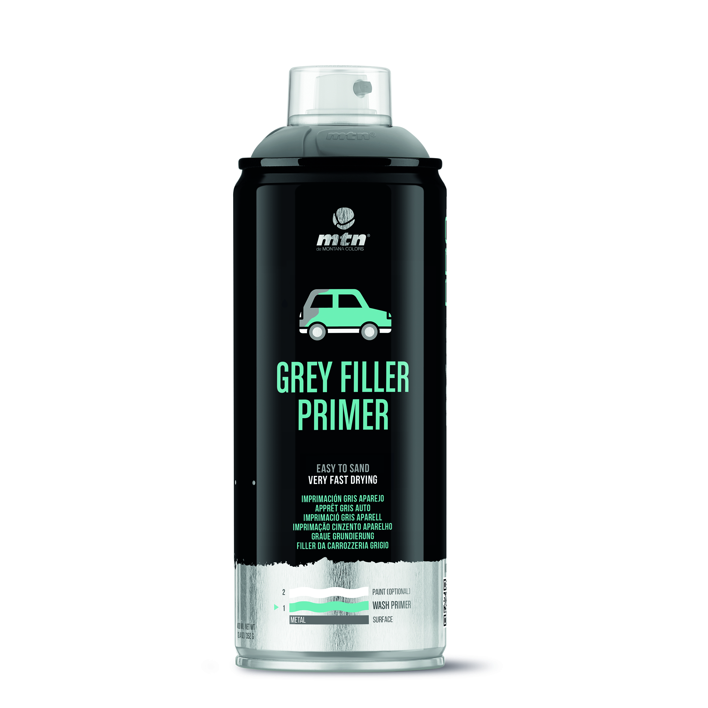 MTN PRO Grey Filler Primer - RAL-7015 400ml