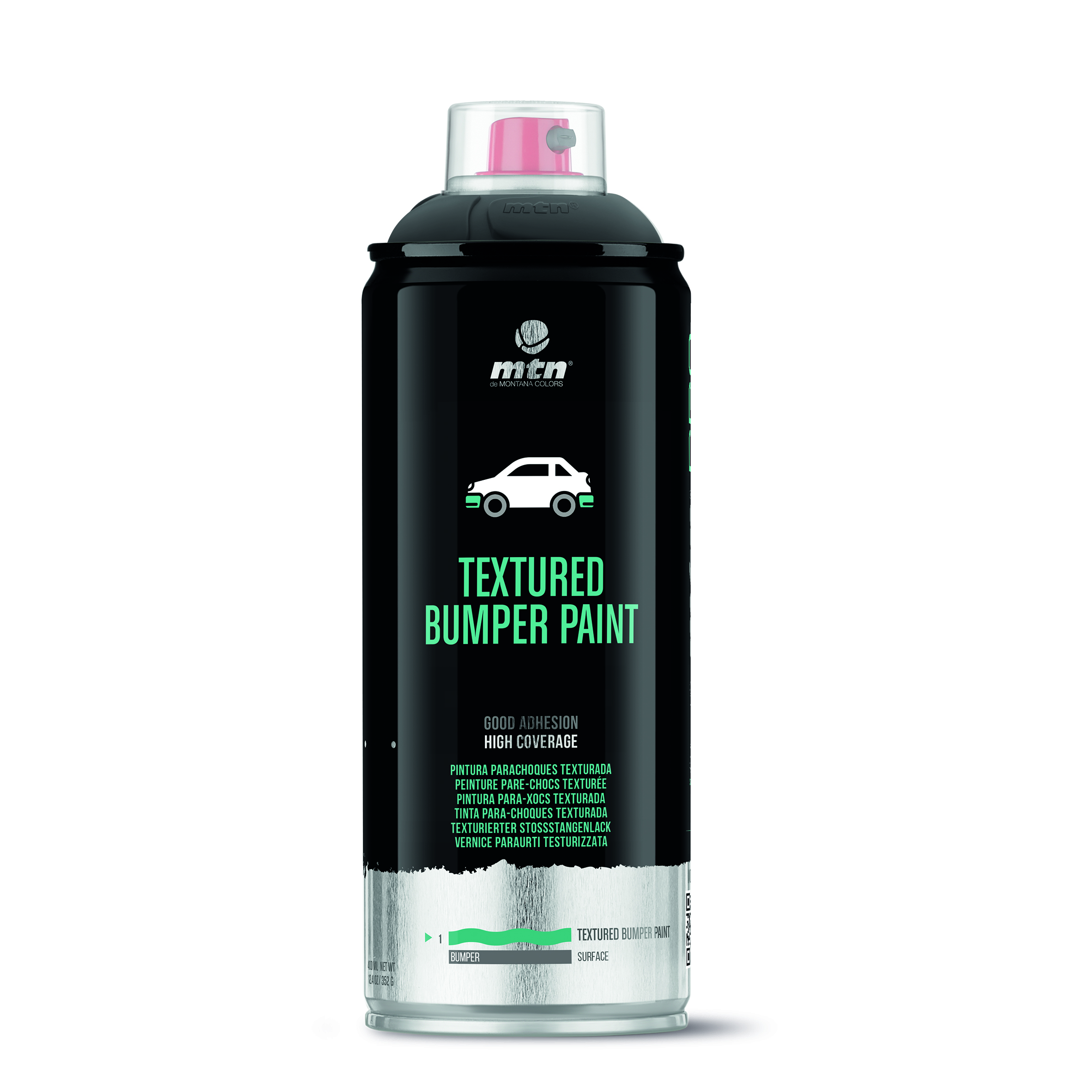 MTN PRO Textured Bumper Paint Black 400ml