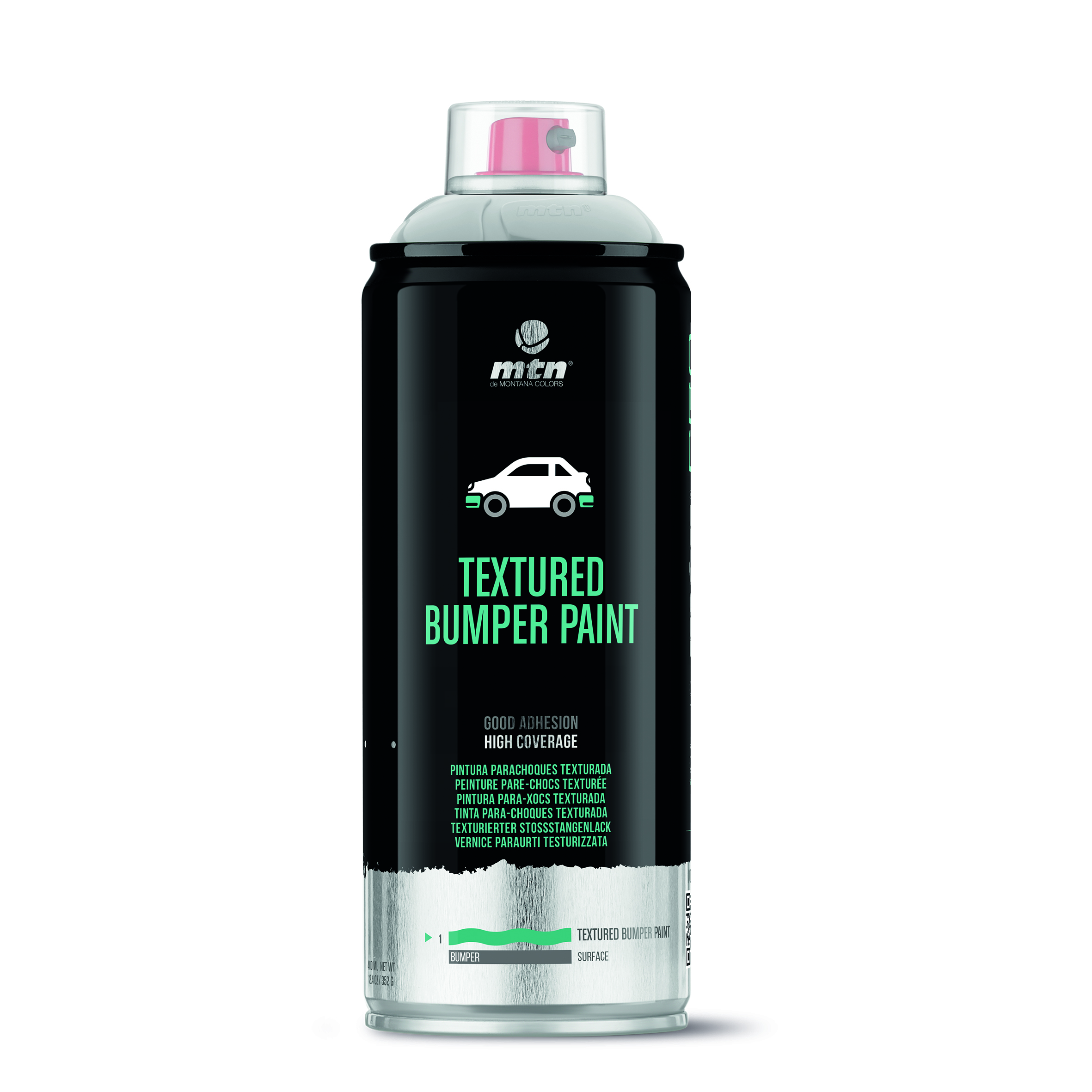 MTN PRO Textured Bumper Paint Grey 400ml