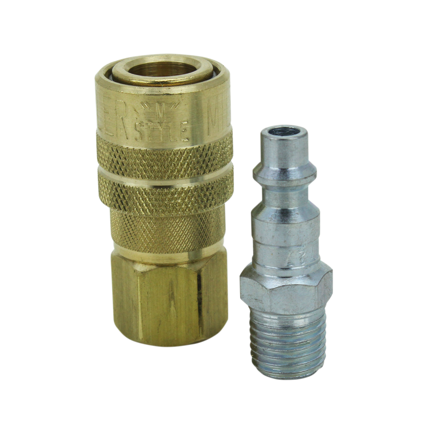 Coupleur et bouchon Milton® (S-711) 1/4" NPT M-Style® - 2 pièces